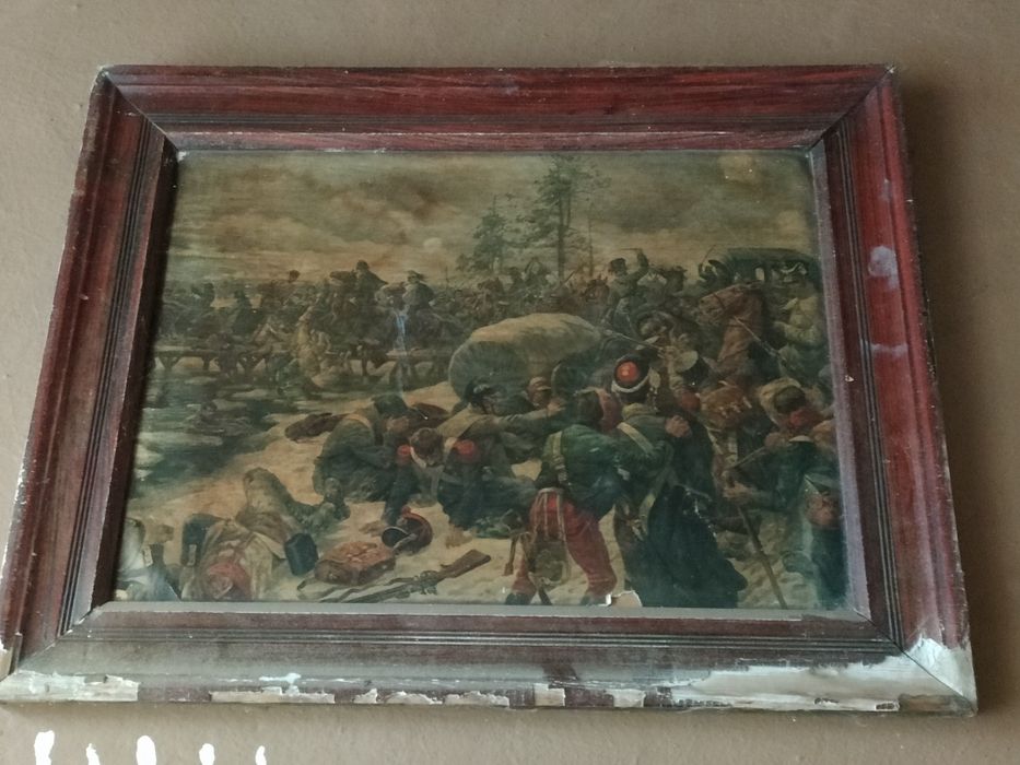 Stary obraz inwazja Napoleona na Rosję