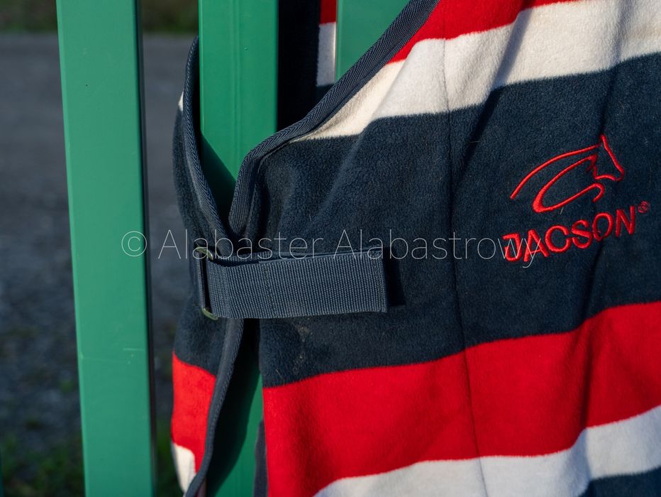 Derka polarowa Jacson w pasy 145 cm