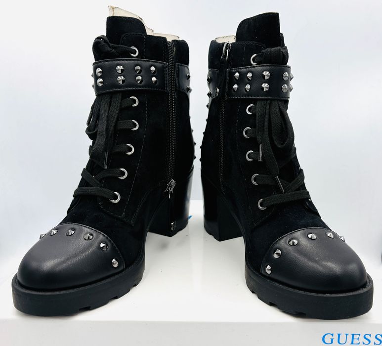 ‼️Nowe oryginalne botki sztyblety GUESS czarne 39 AZ 061 obcas 7.5 cm