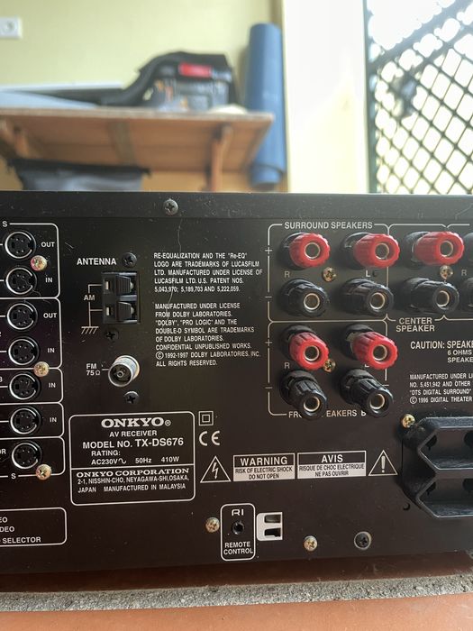 Onkyo TX-DS676 Av Receiver — 220-250v