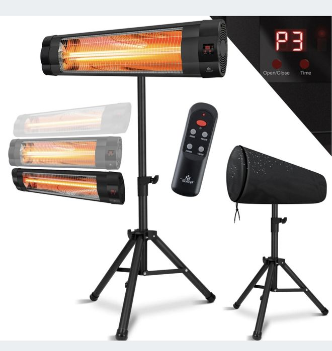 Promiennik podczerwieni, farelka, grzejnik, pilot