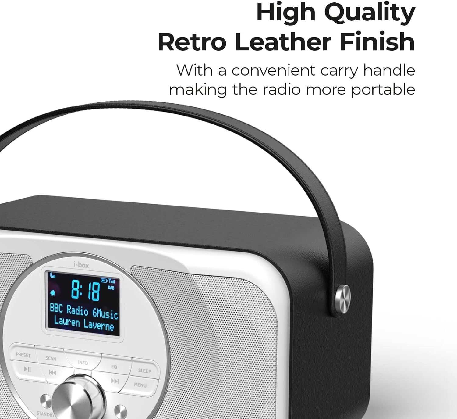 Radio DAB i-box Przenośne głośnik Bluetooth wyświetlacz LED