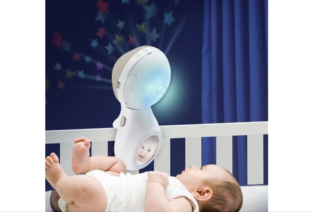 Музыкальный мобиль на кроватку Infantino 3 в 1, с проектором, серый