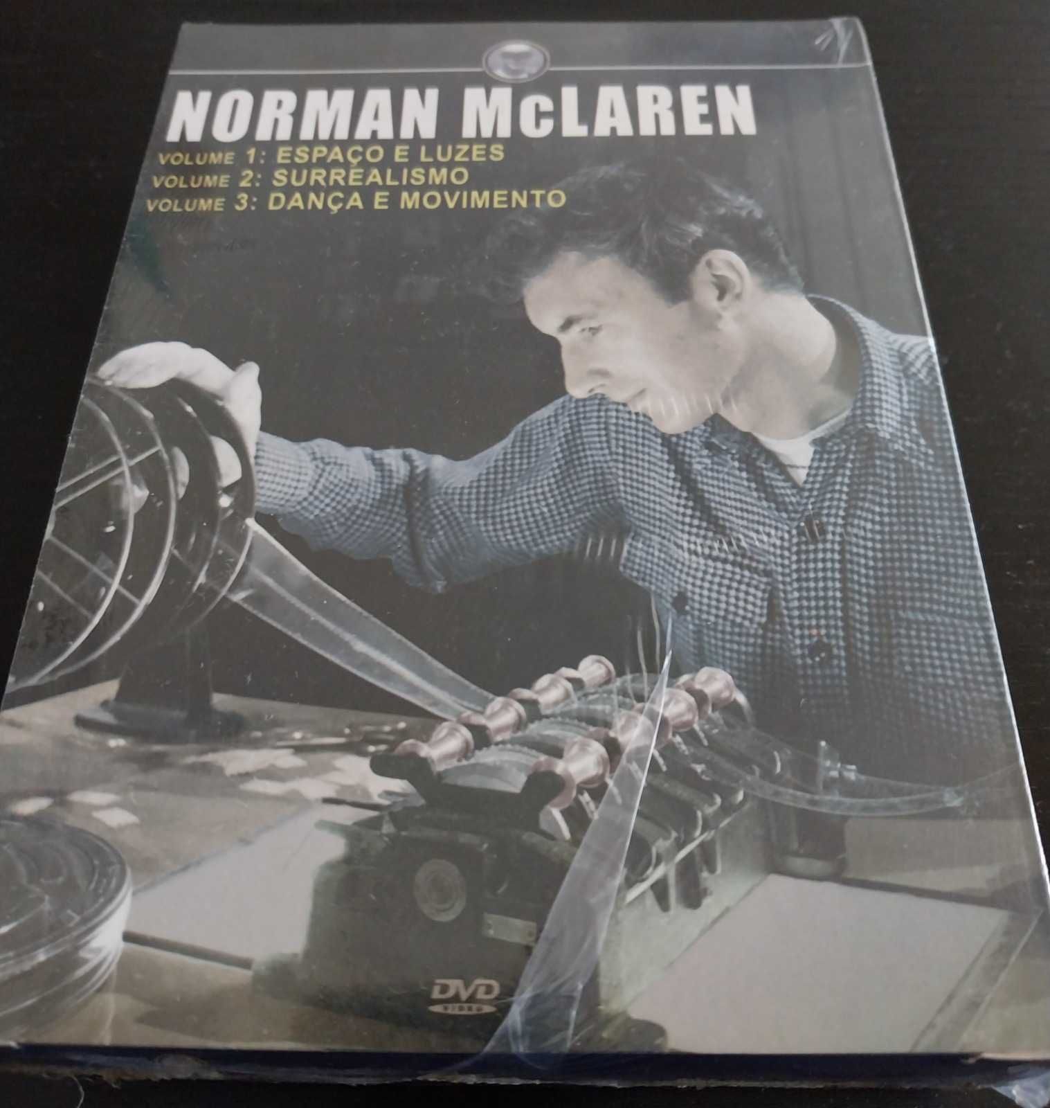 Caixa de DVDs de Norman McLaren. Muito rara.