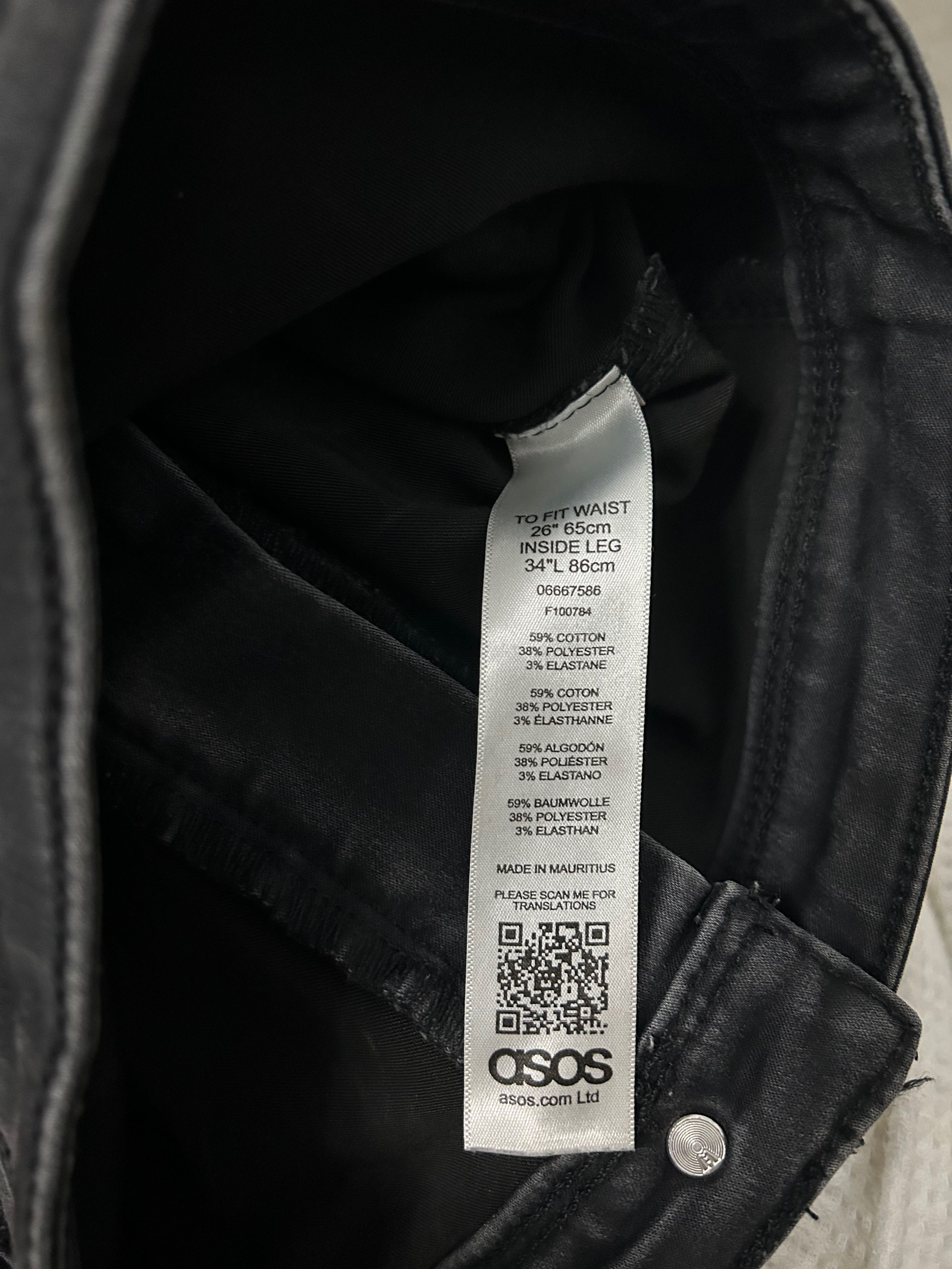 Ідеальні базові сіро-чорні джинси скінні Asos Levis