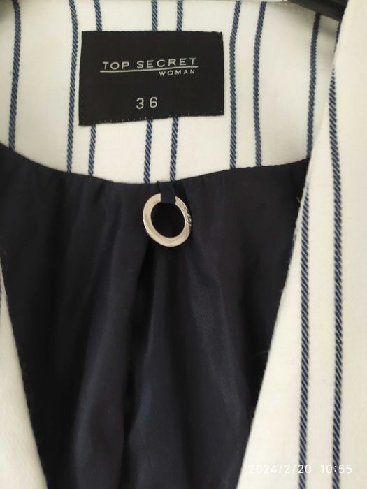 Biała marynarka Top Secret