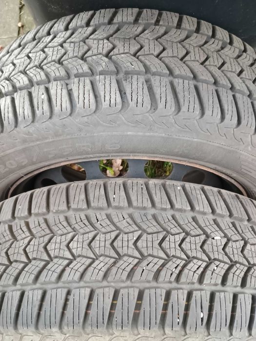 kola zimowe VW Golf Jetta 6 -205_55_16  5x112 bieznik 7 - 8 mm