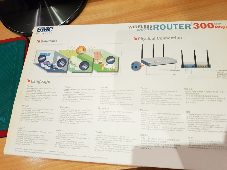 Modem Router SMC 300mbps64564057014145121