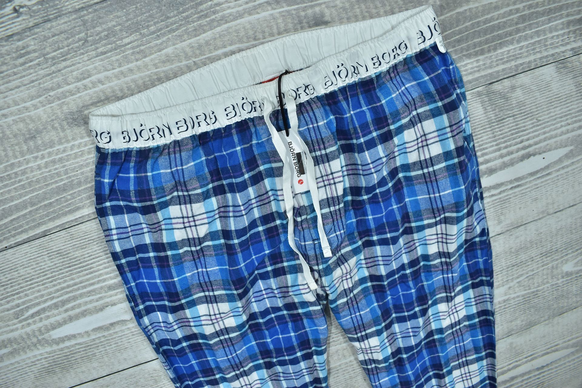 Spodnie od Piżamy Męskie w Kratkę Björn Borg L