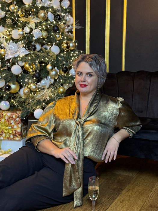 Блуза золота 56/60 розмір