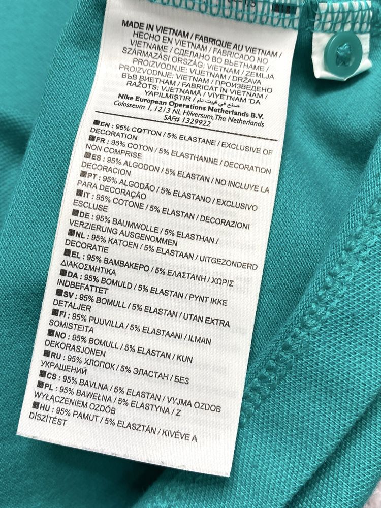 Женская теннисная футболка поло Nike Xs/S теннисное поло