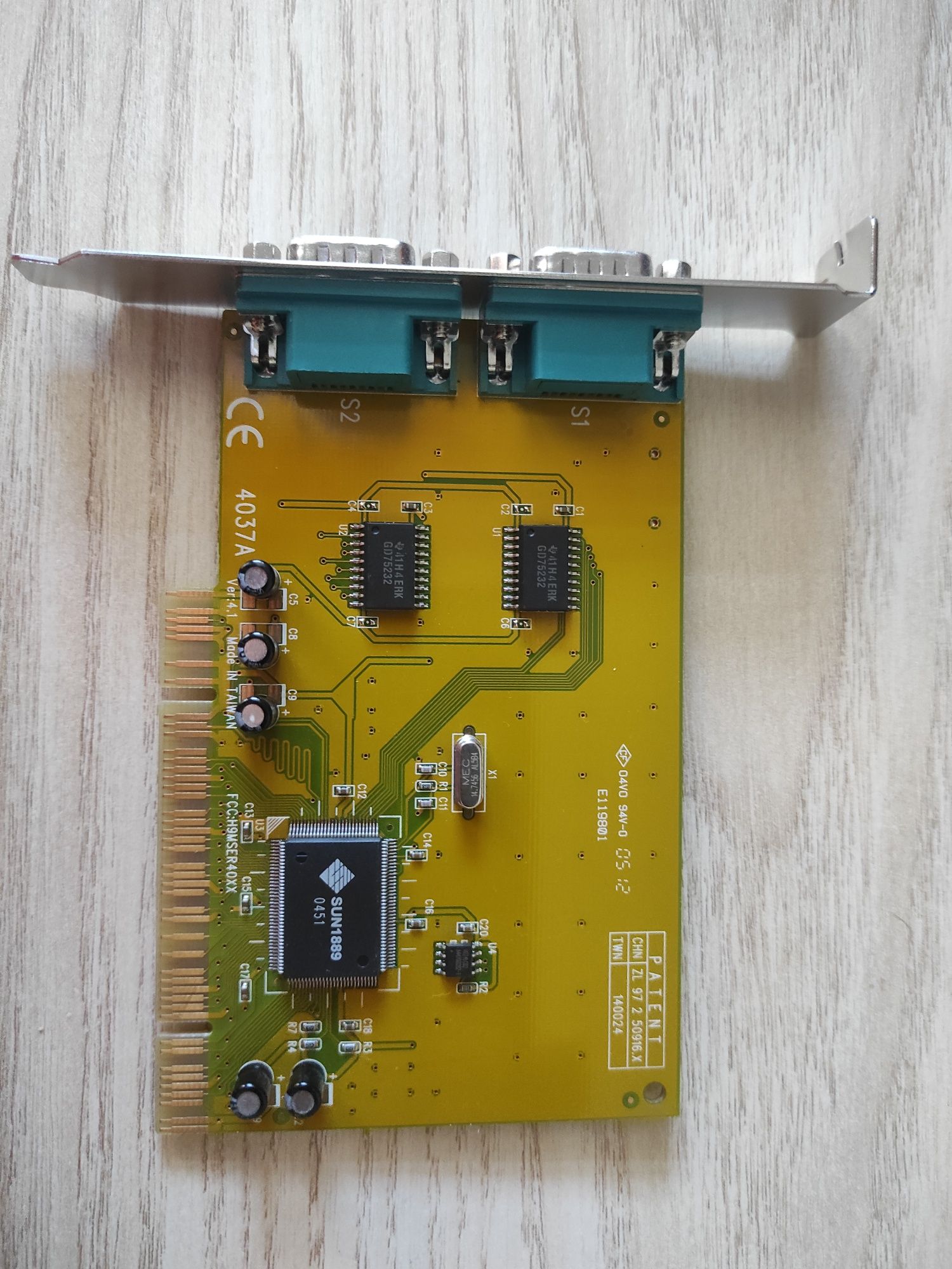 Placa PCI - Com (serial 2 portas Sub-D 9 pin)