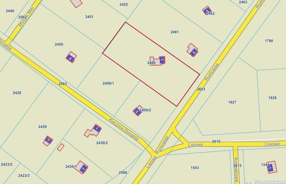 Działka 3082m2 ,z domem  (WILGA)- Doskonała lokalizacja
