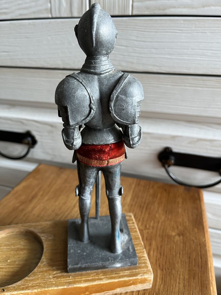 Figurka rycerza dekoracja kolekcja metal cyna