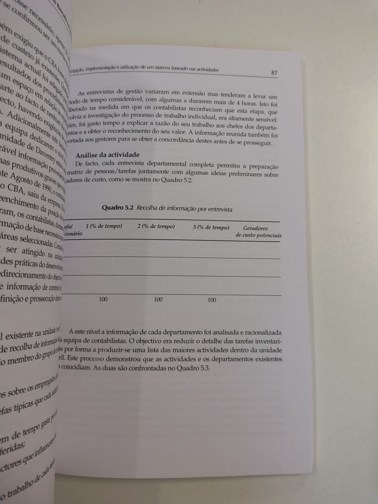 Custeio baseado em actividades: um guia prático, de John Innes