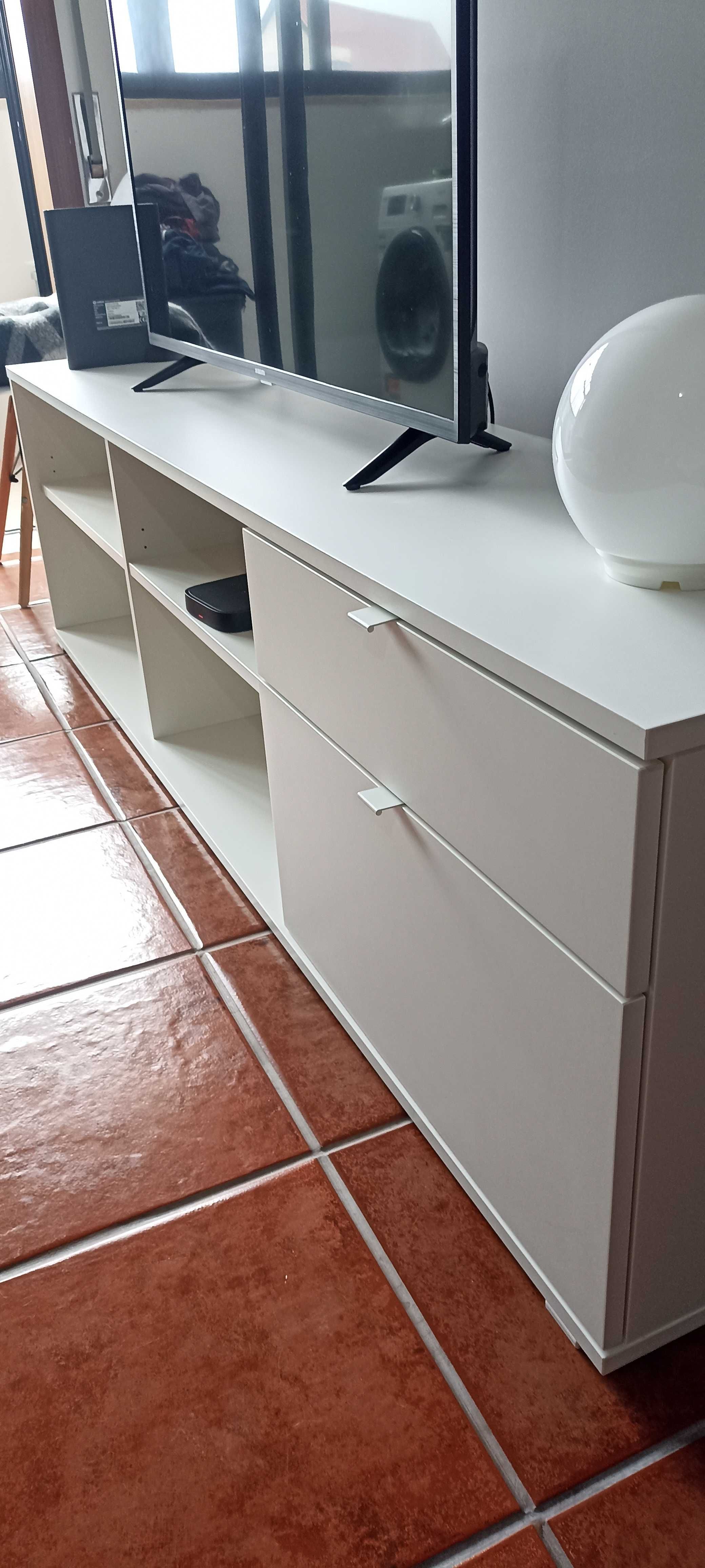 Mesa TV branco 176x37