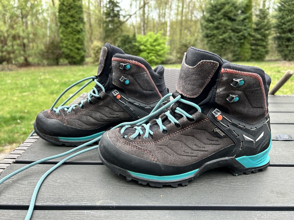 Salewa buty trekingowo podejsciowe gore tex rozm 38 turkus