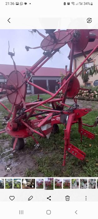 Przetrząsacz  siana traw 6 gwiazd Lely Lotus 770 claas