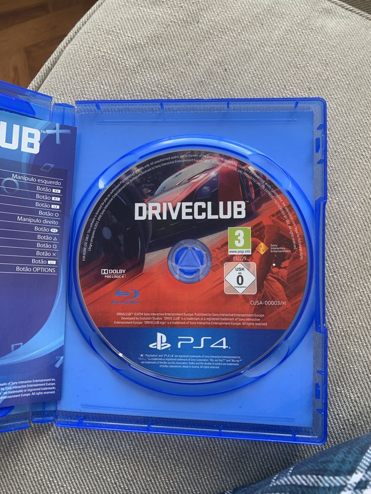 CD de PS4 Drive Club