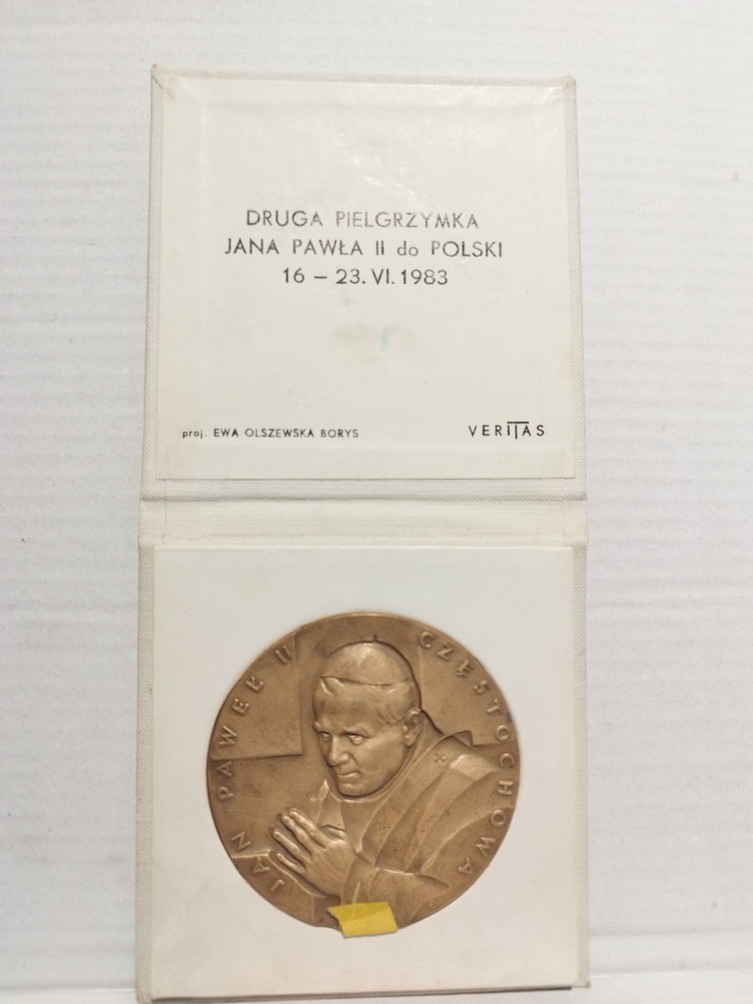 Medal Druga Pielgrzymka Jana Pawła II do Polski 1983 rok