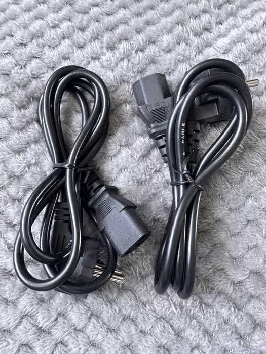 2x Kabel zasilający do komputer PC monitor drukarka do komputera