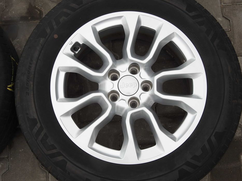 4x 17" JEEP Compass Commander Renegade 7J 5X110 ET37,5 Jak NOWE + TPMS