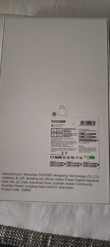Tablet Doogee T10w 16Gb RAM + 128Gb