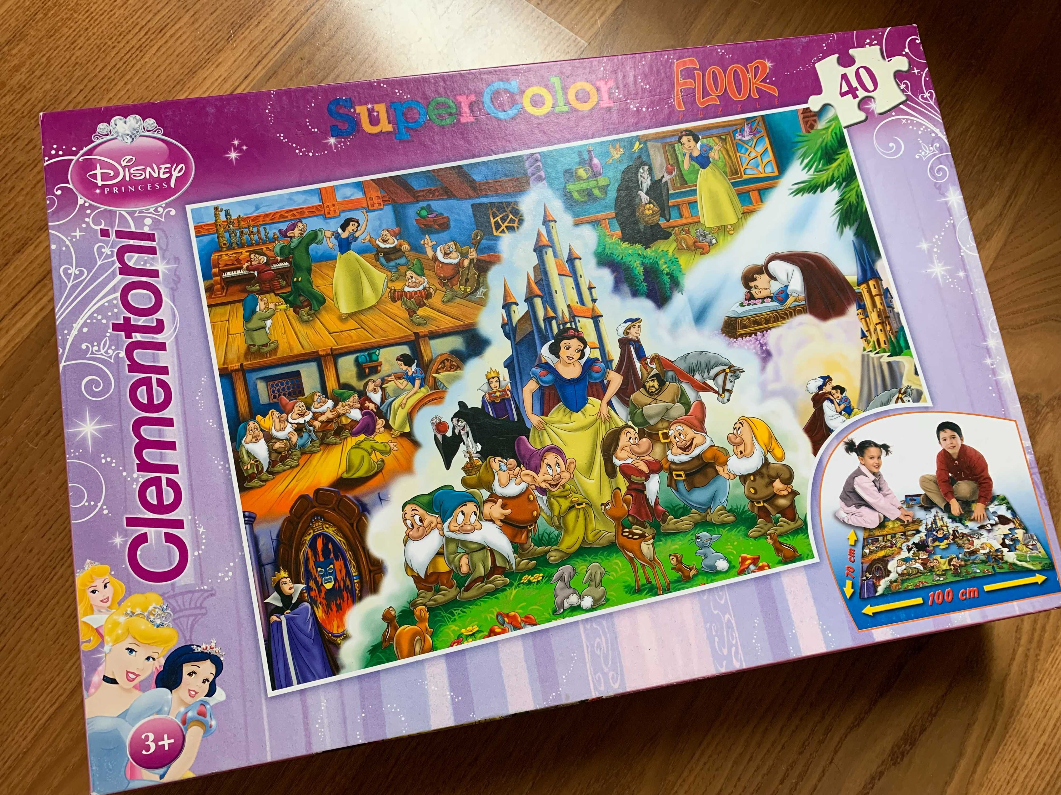 Puzzle JAK NOWE! Clementoni Królewna Śnieżka Disney Super Color