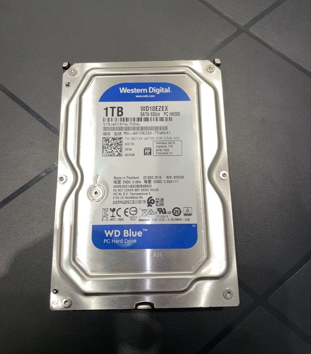 Жорсткий диск HDD SATA 1.0TB WD Blue 7200rpm 64MB (WD10EZEX)