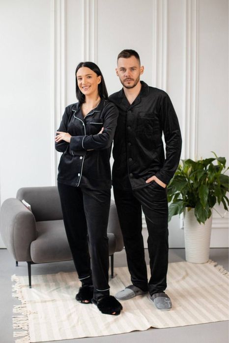 Чоловіча піжама велюрова/ тепла піжама чоловіча