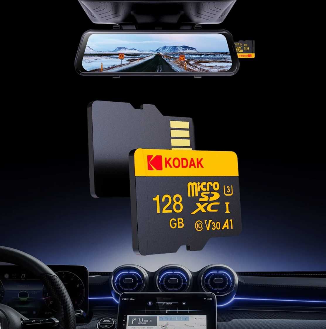 Karta pamięci Kodak micro SDXC 128GB 4K U3 A1 C10 V30 100Mb/s szybka