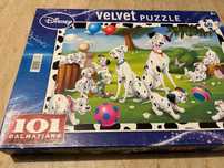 Puzzle 101 dalmatyńczyków aksamitne czarne
