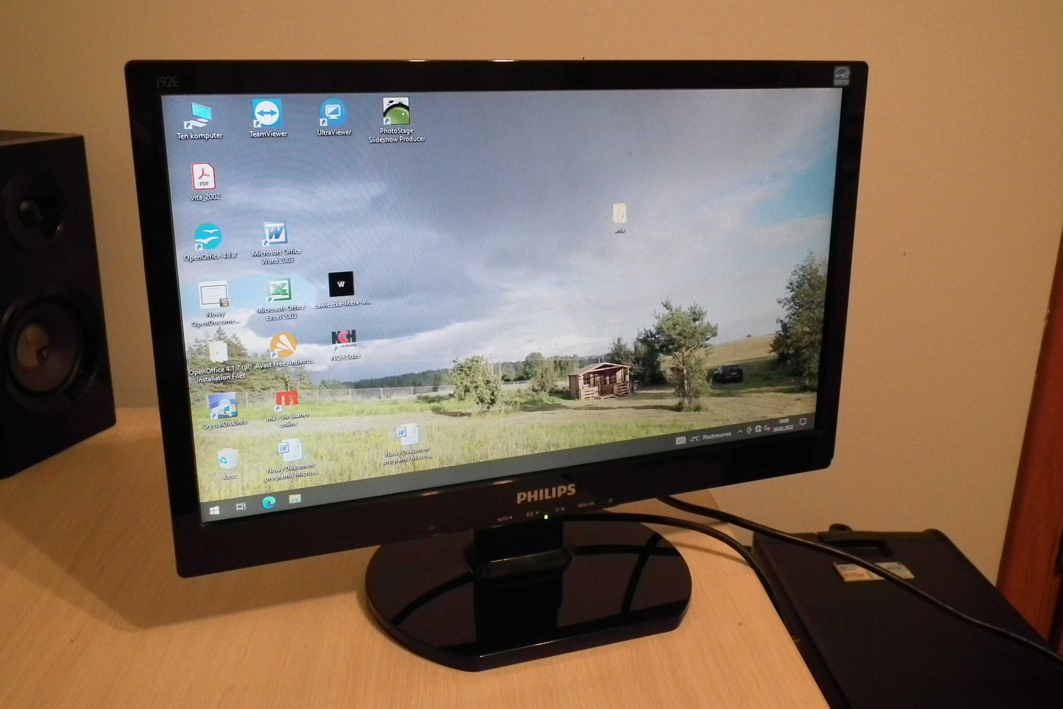 Monitor PHILPS 192E1SB/00 19" 1366×768 LCD stan bardzo dobry