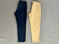 Spodnie chinos H&M, rozmiar 128 - 2 szt.