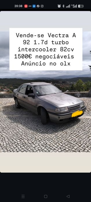 Opel Vectra A 92 1.7d turbo intercooler 82cv versão GLS