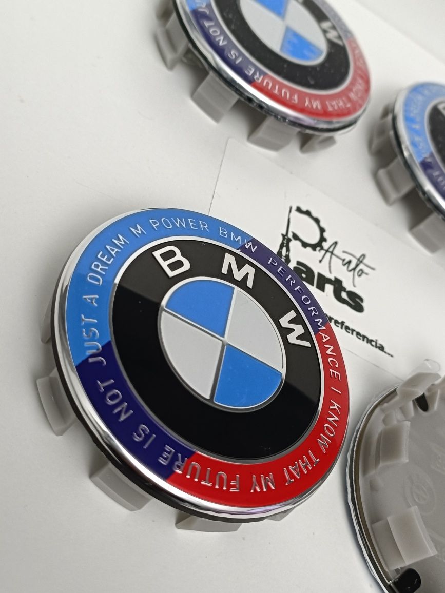 Centros de jante BMW 68mm 50 Aniversario