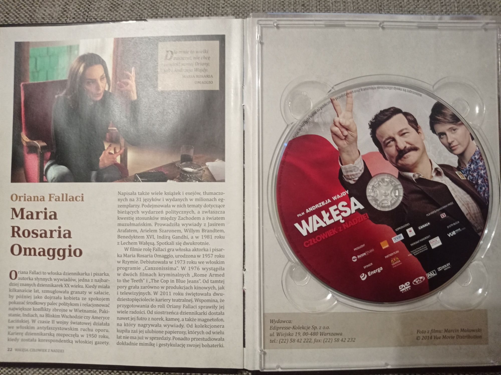 Płyta DVD film A.Wajdy Wałęsa człowiek z nadziei