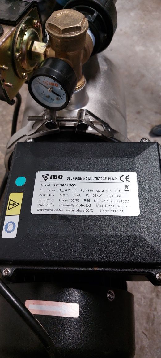 Pompa hydroforowa HP 1300 INOX 230V IBO z osprzętem