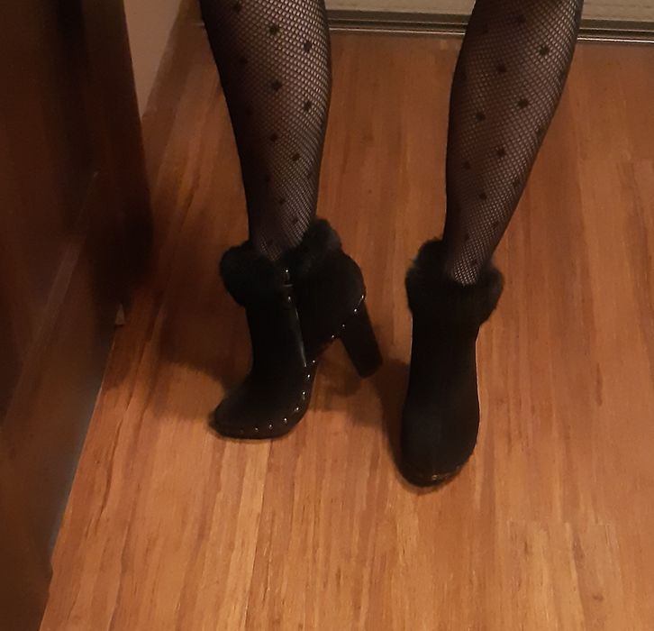 Botki Venezia 36, zamszowe