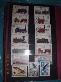 znaczki stare z klaserem (klaser 24 stron)  ,zapełnione 22 strony