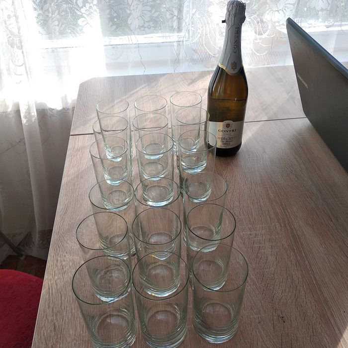 Стаканы, склянки, барные, комплект 18 шт