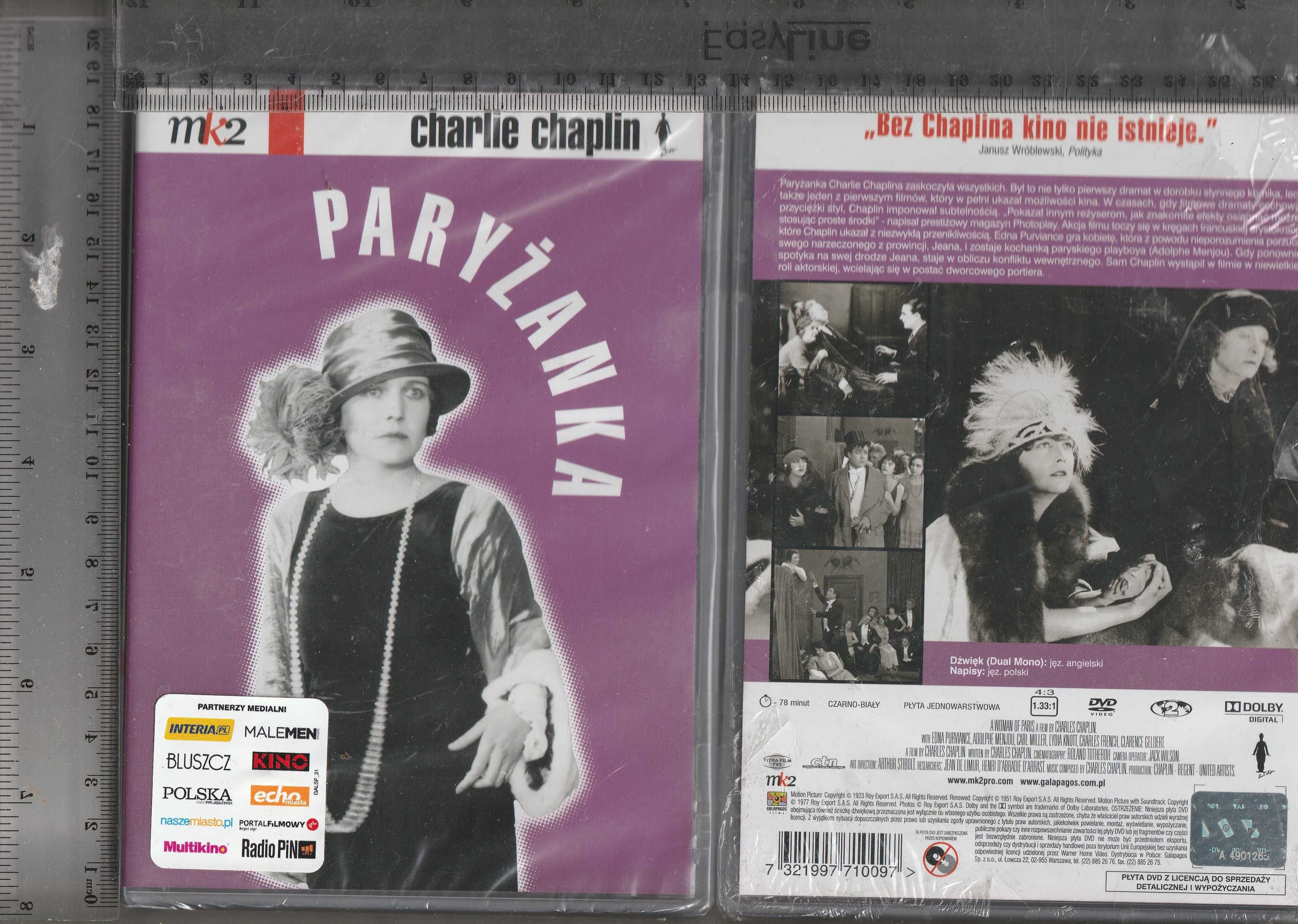 Charlie Chaplin Paryżanka DVD
