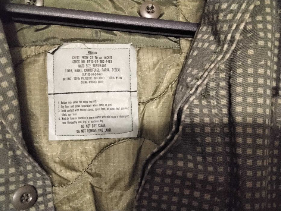 Kurtka Parka USMC Night Camo, Pustynna Burza, nowa, idealna