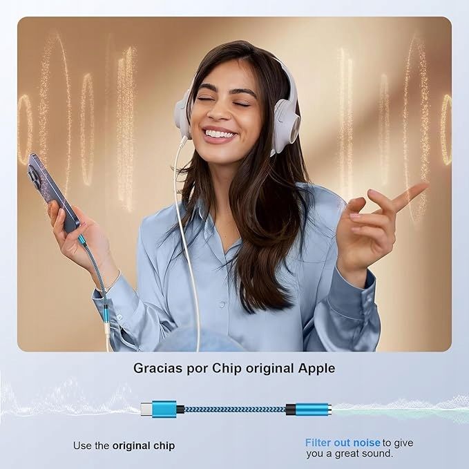 Adapter przejściówka USB C na jack do gniazda słuchawkowego 3,5  20cm