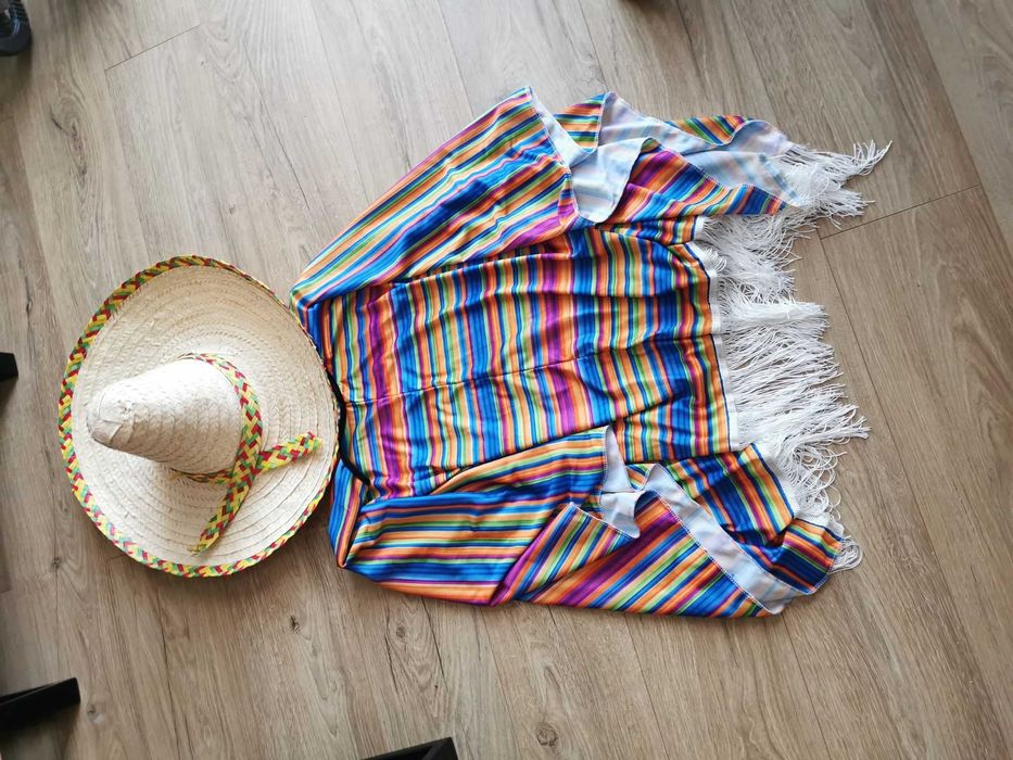 [HALLOWEEN] Ponczo i Sombrero meksykańskie