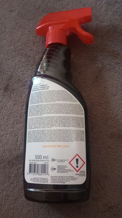 Spray samochodowy do usuwania owadów dunlop