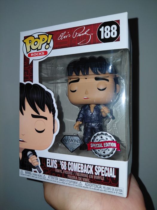 Funko Pop Rocks Elvis '68 Comeback Special Diamond 188