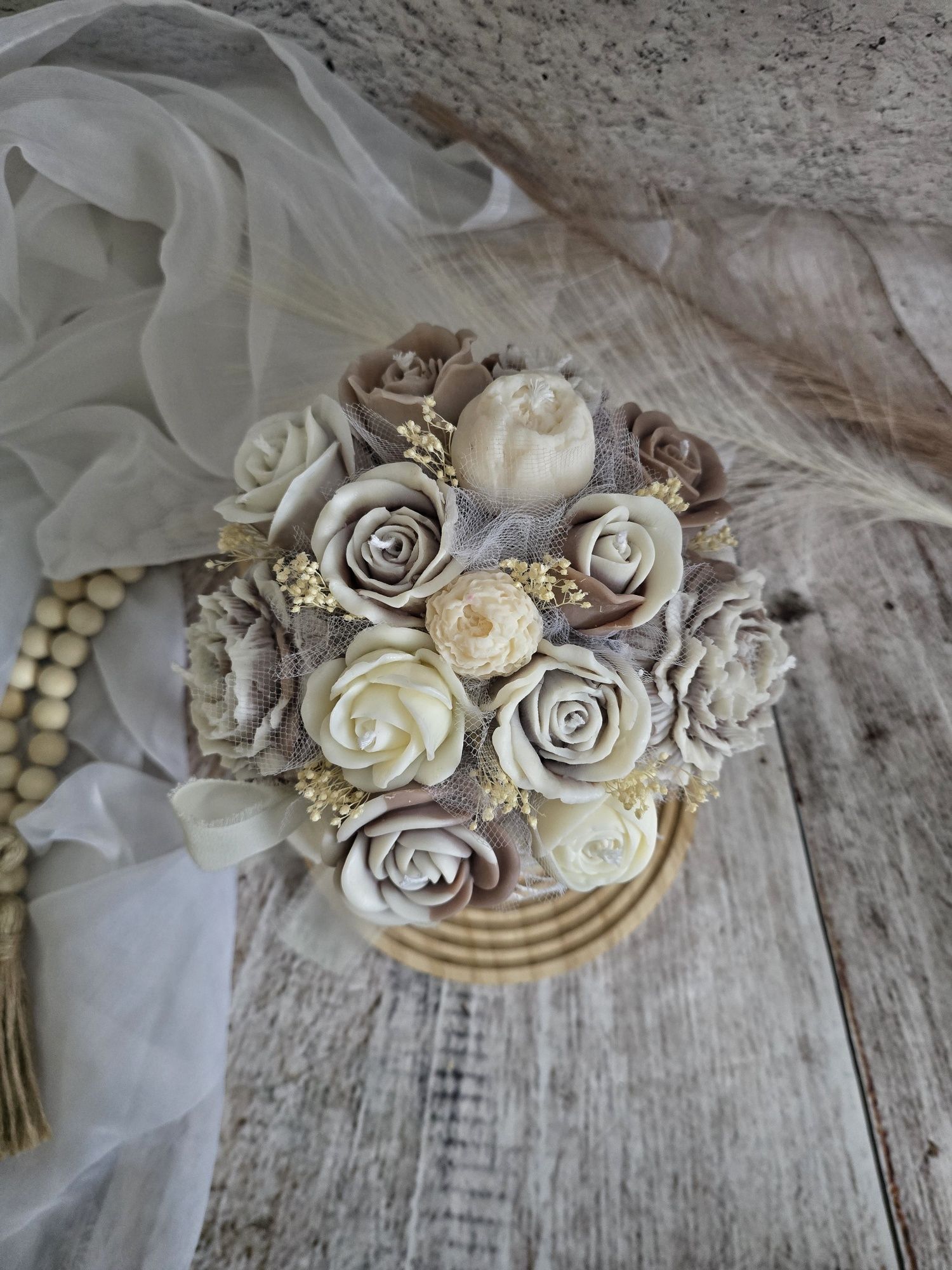 Flowerbox candlebox bukiet ze świec sojowych
