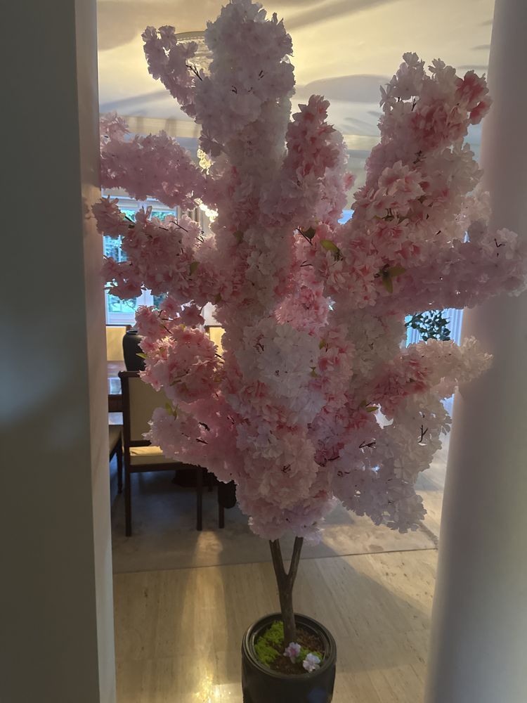 Drzewo wiśni sztuczne dekoracja wnętrz salon gabinet loft naturaln VAT