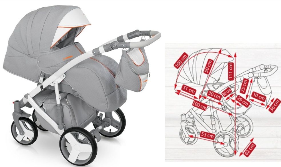 Wózek Camarello Adventure 2w1